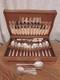 Vintage 68Pc Silver Plate Faux Bone CUTLERY CANTEEN -R F Mosley Sheffield -1930s