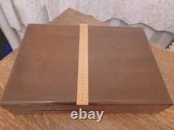 Vintage 76 Pc SILVER PLATE Bead Pattern CUTLERY CANTEEN by Osborne of Sheffield