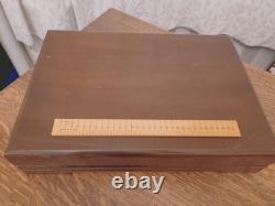 Vintage 76 Pc SILVER PLATE Bead Pattern CUTLERY CANTEEN by Osborne of Sheffield