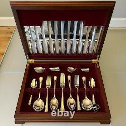 Vintage A1 Sheffield Silver Plated Cutlery Canteen 54-Piece Set 6 Place Setting