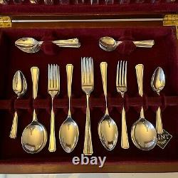 Vintage A1 Sheffield Silver Plated Cutlery Canteen 54-Piece Set 6 Place Setting
