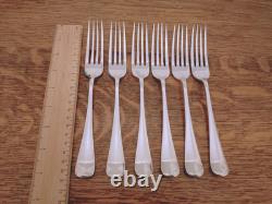 Vintage ART DECO 41Pc Silver Plate Faux Bone CUTLERY SET Made in Sheffield 1930s