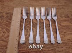Vintage ART DECO 41Pc Silver Plate Faux Bone CUTLERY SET Made in Sheffield 1930s