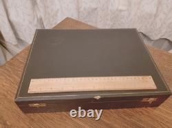 Vintage ART DECO 41Pc Silver Plate Faux Bone CUTLERY SET Made in Sheffield 1930s