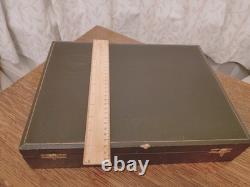 Vintage ART DECO 41Pc Silver Plate Faux Bone CUTLERY SET Made in Sheffield 1930s