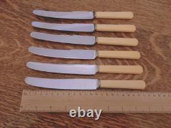 Vintage ART DECO 49 Piece Silver Plate Faux Bone CUTLERY SET Made in Sheffield