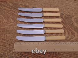 Vintage ART DECO 49 Piece Silver Plate Faux Bone CUTLERY SET Made in Sheffield