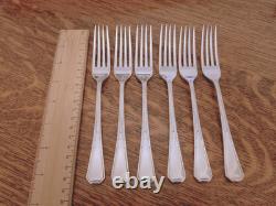 Vintage ART DECO 49 Piece Silver Plate Faux Bone CUTLERY SET Made in Sheffield