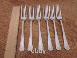 Vintage ART DECO 49 Piece Silver Plate Faux Bone CUTLERY SET Made in Sheffield