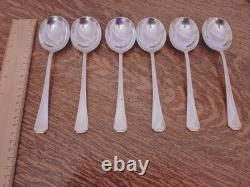 Vintage ART DECO 49 Piece Silver Plate Faux Bone CUTLERY SET Made in Sheffield