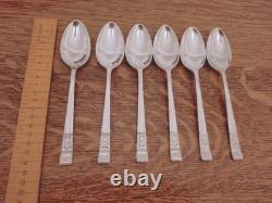 Vintage ART DECO 68Pc Silver Plate Faux Bone CUTLERY SET by R F Mosley Sheffield