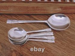 Vintage ART DECO 68Pc Silver Plate Faux Bone CUTLERY SET by R F Mosley Sheffield