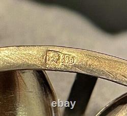 Vintage Alexandrite brooch Silver 875 gold-plated before 1950