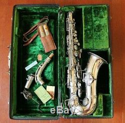 Vintage Alto CG Conn 1914 Saxophone with Original Case & Accessories EXCELLENT