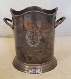 Vintage Antique Louis Roederer 1776 Champagne Ice Bucket Silver Plated