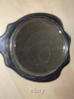 Vintage Antique Silver Plate Hand Mirror With Monogram