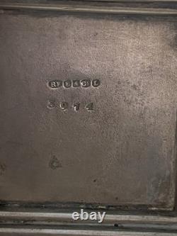 Vintage Antique Silver Plated Oil Lamp Base Victorian Hinks Hallmarked