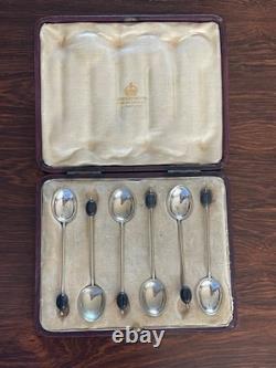 Vintage Art Deco Asprey Boxed Coffee Spoons circa 1930