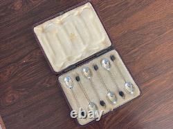 Vintage Art Deco Asprey Boxed Coffee Spoons circa 1930