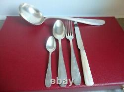 Vintage Art Deco French Apollo Silver Plated Cutlery Set 49 Pieces