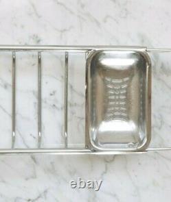 Vintage Bath Tray Chrome Plated Brass Period Bathroom Hardware