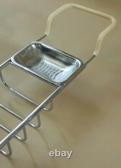 Vintage Bath Tray Chrome Plated Brass Period Bathroom Hardware