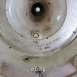 Vintage Bell Mark Original Old Sheffield Dies Silver Plate Crystal Glass Plate