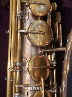 Vintage Buescher True Tone C Melody Saxophone-Clean-Silver-Original Mouthpiece