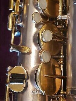 Vintage Buescher True Tone C Melody Saxophone-Clean-Silver-Original Mouthpiece