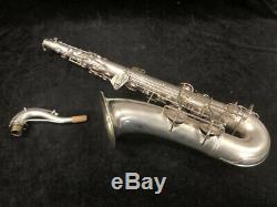 Vintage C. G. Conn 10M Original Silver Plated Naked Lady Tenor Sax Serial #311959