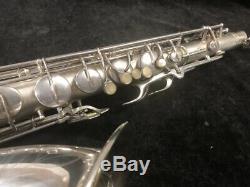 Vintage C. G. Conn 10M Original Silver Plated Naked Lady Tenor Sax Serial #311959