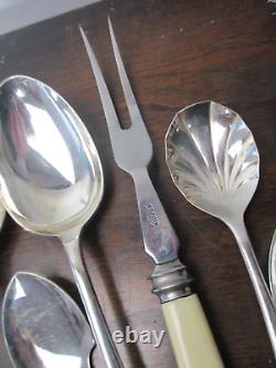 Vintage Canteen of Silver Plate Cutlery B & J Sippel 87 Pieces / For 6 Settings