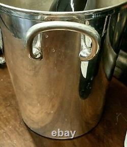 Vintage Champagne Bucket Silver Plate Wine Chiller European Hotel Style