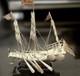 Vintage Chinese Silver-Plated Dragon Boat, War Junk Model
