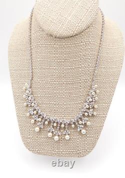 Vintage Christian Dior Germany diamante collar pearl necklace 15