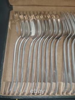 Vintage Christofle Paris Silver Plate Forks (10) & Spoons (10) Original Case VGC