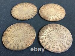 Vintage Christofle Silver Plated Coasters Fermiers Generaux France