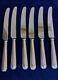 Vintage Cooper Bros Old English Pip Pattern Set 6 Dinner Knives Silver Plated