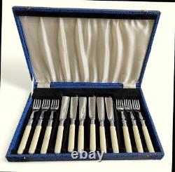 Vintage Cutlery Bundle EPNS & Steel 5x Sets in Original Boxes 43 pcs NB2.4