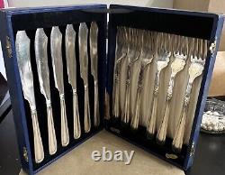 Vintage Cutlery Bundle EPNS & Steel 5x Sets in Original Boxes 43 pcs NB2.4