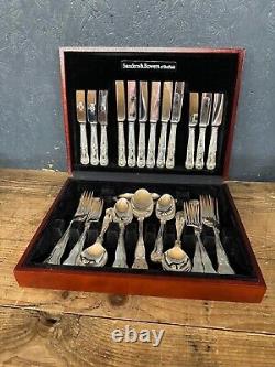 Vintage Cutlery Set By Sanders And Bowers Canteen Of Cutlery