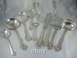 Vintage Danish Hellas Silver Plate Cutlery Set 6 person 59 pieces