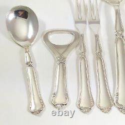 Vintage Danish Silver Plate City Cutlery Set for 12 Copenhagen Spoon Factory