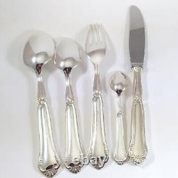 Vintage Danish Silver Plate City Cutlery Set for 12 Copenhagen Spoon Factory