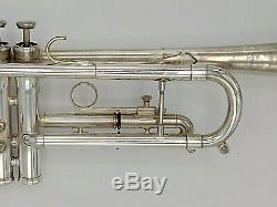 Vintage Eastlake Ohio King Silver Flair Professional Trumpet with Original Case