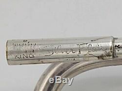 Vintage Eastlake Ohio King Silver Flair Professional Trumpet with Original Case