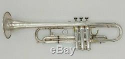 Vintage Eastlake Ohio King Silver Flair Professional Trumpet with Original Case