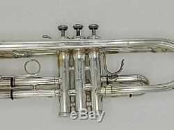 Vintage Eastlake Ohio King Silver Flair Professional Trumpet with Original Case