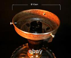 Vintage Edwardian C1910 silver plated 3 handle urn shaped Royal Navy desk lamp