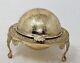 Vintage English Marked Silver Plated Caviar Container Moving Hood Original Liner